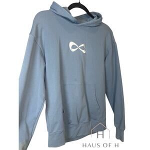 Eternity Hoodie Sweatshirt Womens Size S Blue